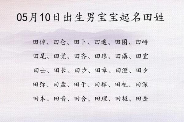 2019年5月3号寅时出生的男孩要怎么起名字姓名